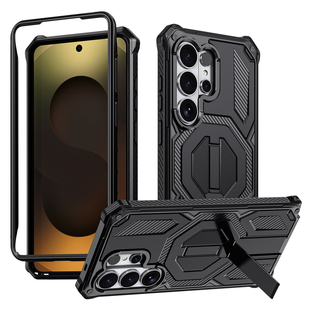 Military Grade Rugged Phone Case Ultimate 3 Layer Protection For Samsung S26 S25 S24 Series for Samsung Galaxy - front view