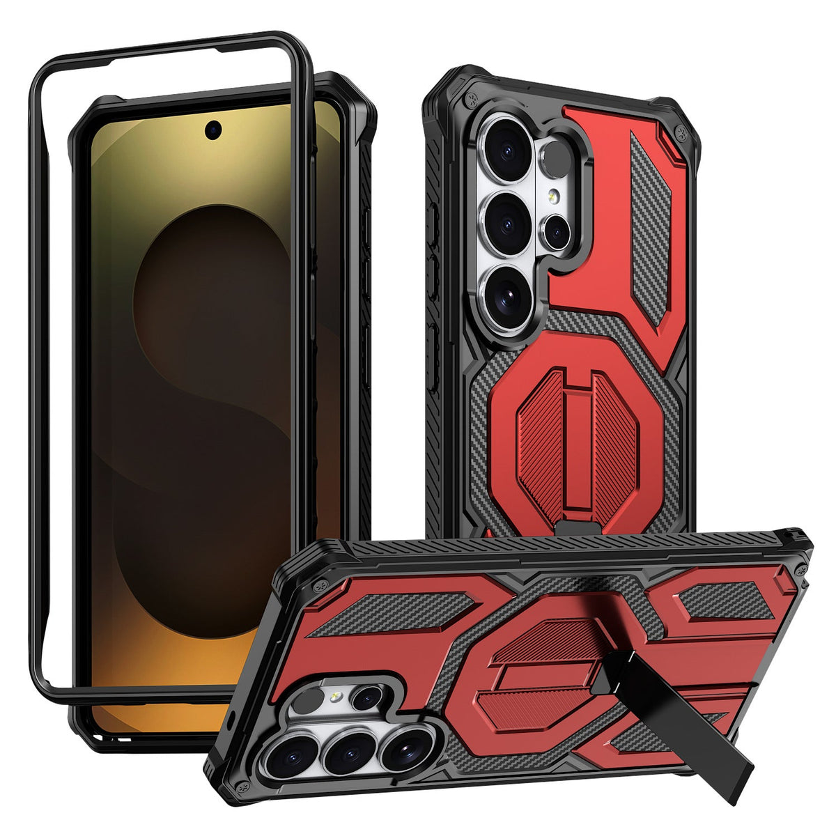 Military Grade Rugged Phone Case Ultimate 3 Layer Protection For Samsung S26 S25 S24 Series for Samsung Galaxy - close-up det