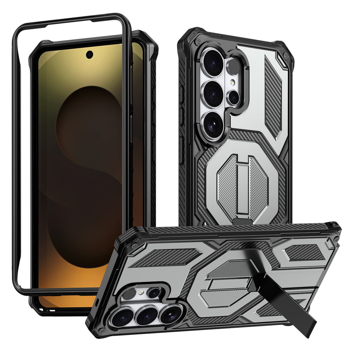 Military Grade Rugged Phone Case Ultimate 3 Layer Protection For Samsung S26 S25 S24 Series for Samsung Galaxy - on phone