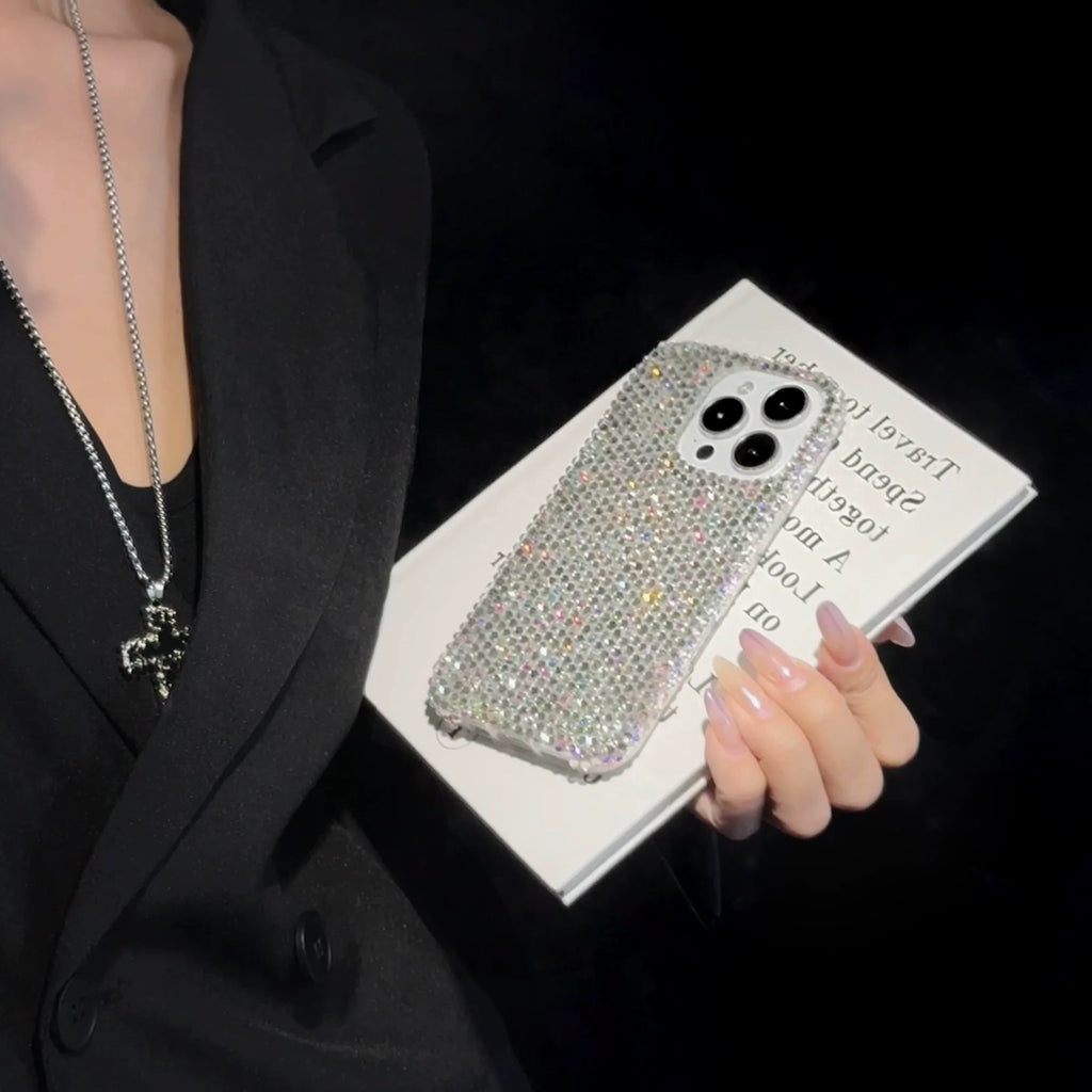 Aurora Ice Rhinestone iPhone Case Full Crystal Bling - back detail