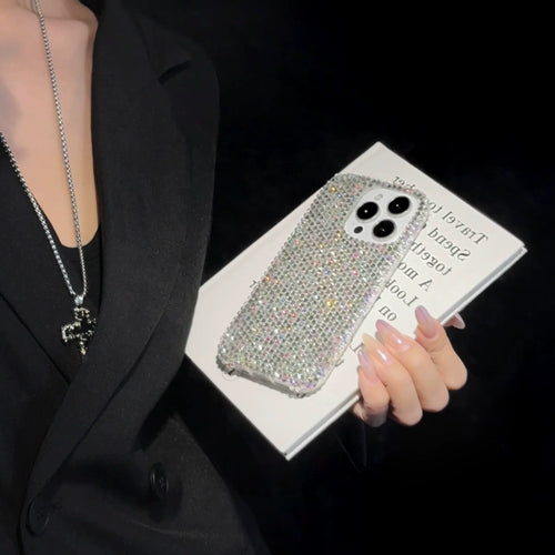 Aurora Ice Rhinestone iPhone Case Full Crystal Bling - back detail