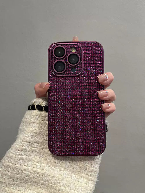 Berry After Dark Rhinestone iPhone Case Full Bling Cover - back detail