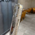 Sparkling Puppy Rhinestone iPhone Case Cute Glitter Camera Bling Cover - back detail