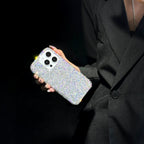 Aurora Ice Rhinestone iPhone Case Full Crystal Bling - side angle