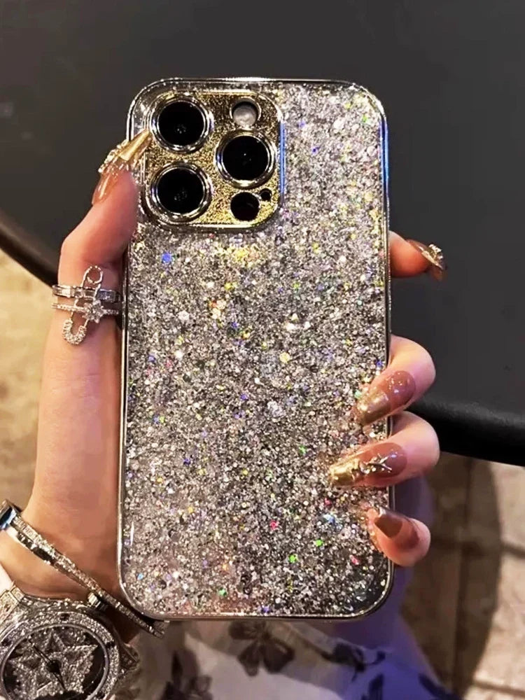 Silver Stardust Glitter iPhone Case - view 6