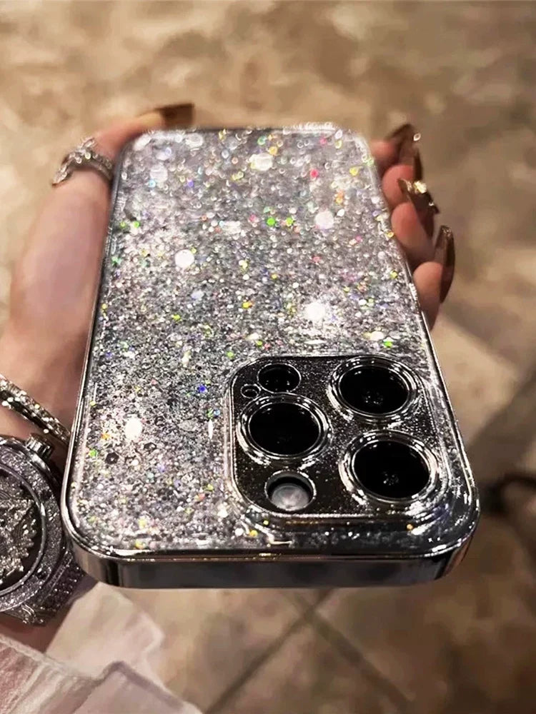 Silver Stardust Glitter iPhone Case - view 7