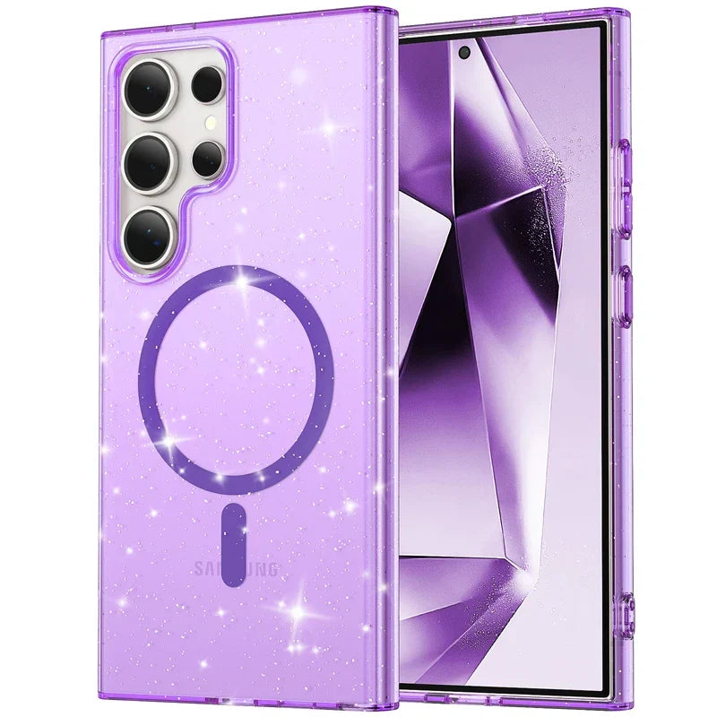 Samsung Galaxy S24 Series Shockproof Acrylic Magnetic Case - on phone