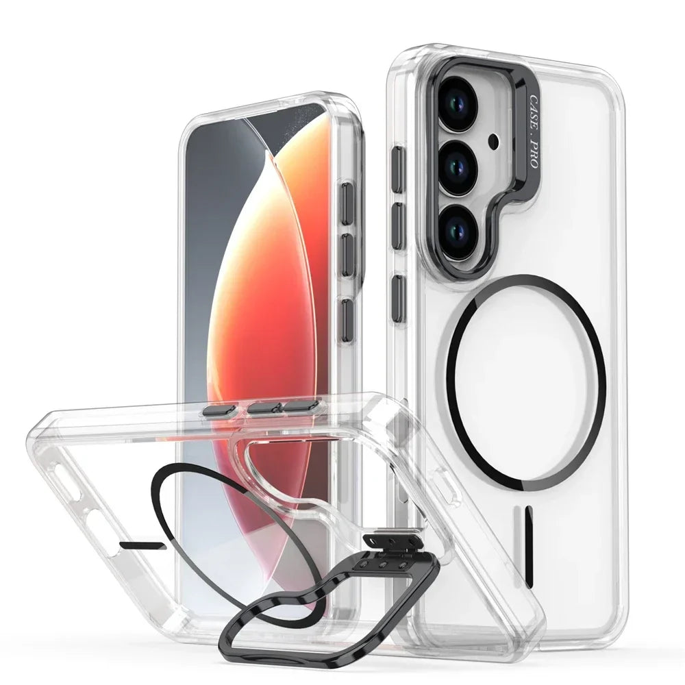 Samsung Galaxy S25 Series Magnetic Clear Case with Lens Stand - view 8
