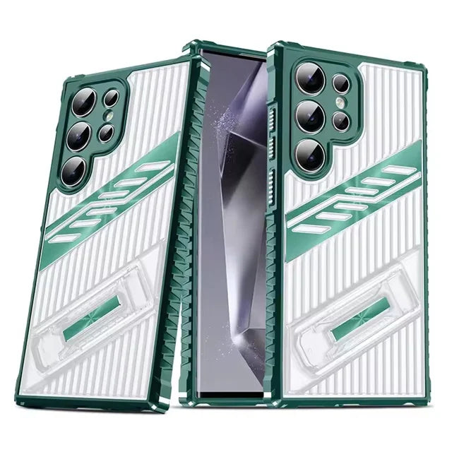 Samsung Galaxy S24 Series Heavy Duty Armor Shockproof Case with Kickstand - view 9