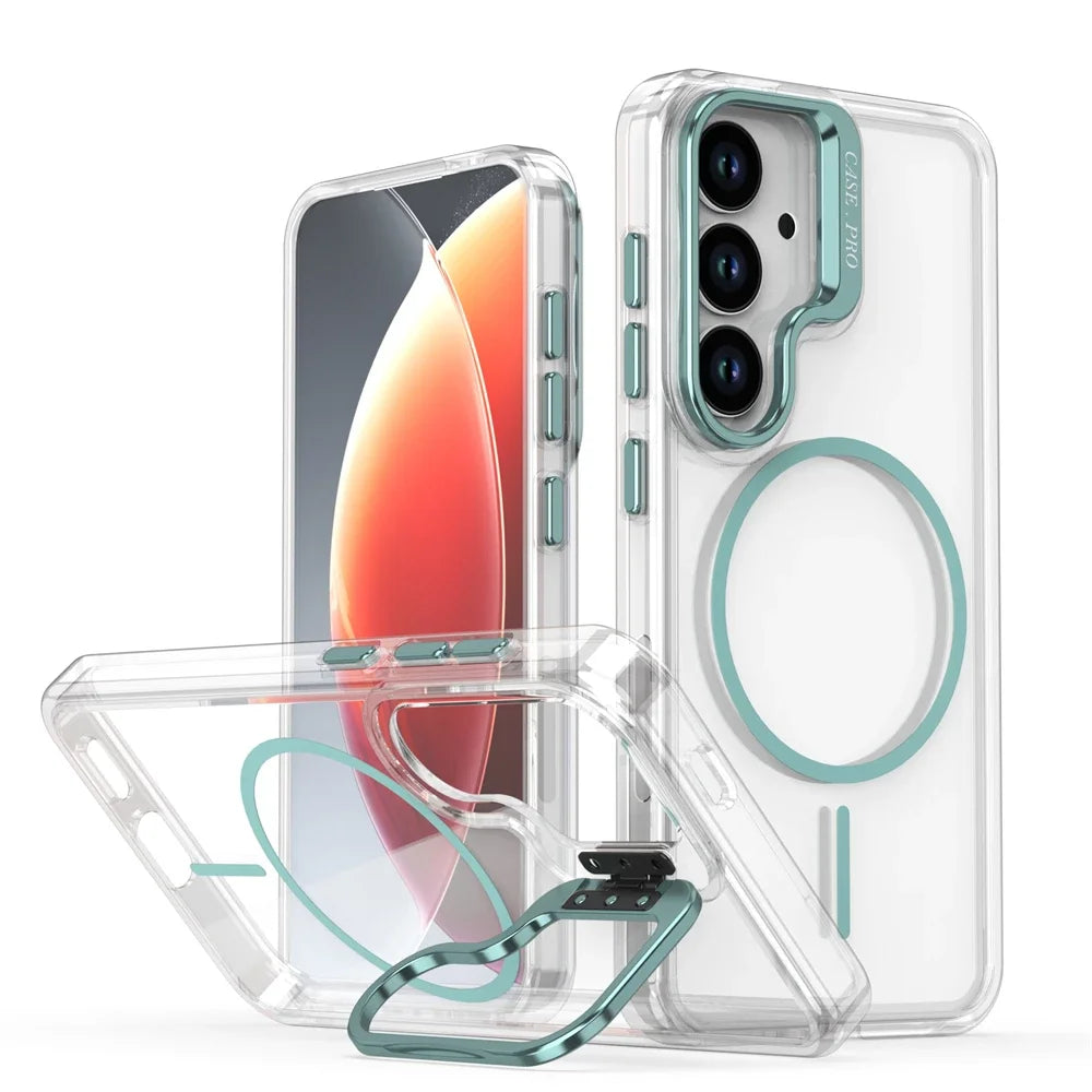Samsung Galaxy S25 Series Magnetic Clear Case with Lens Stand - view 9