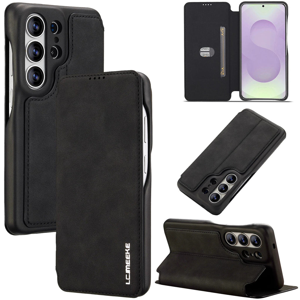 Samsung Galaxy S26 Series Leather Wallet Case with Kickstand - view 11