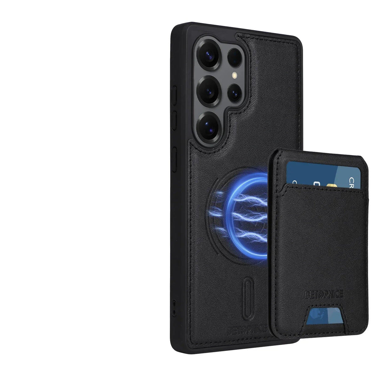 Samsung Galaxy S24 Series Magnetic Leather Case with Detachable Wallet & Card Holder - view 9