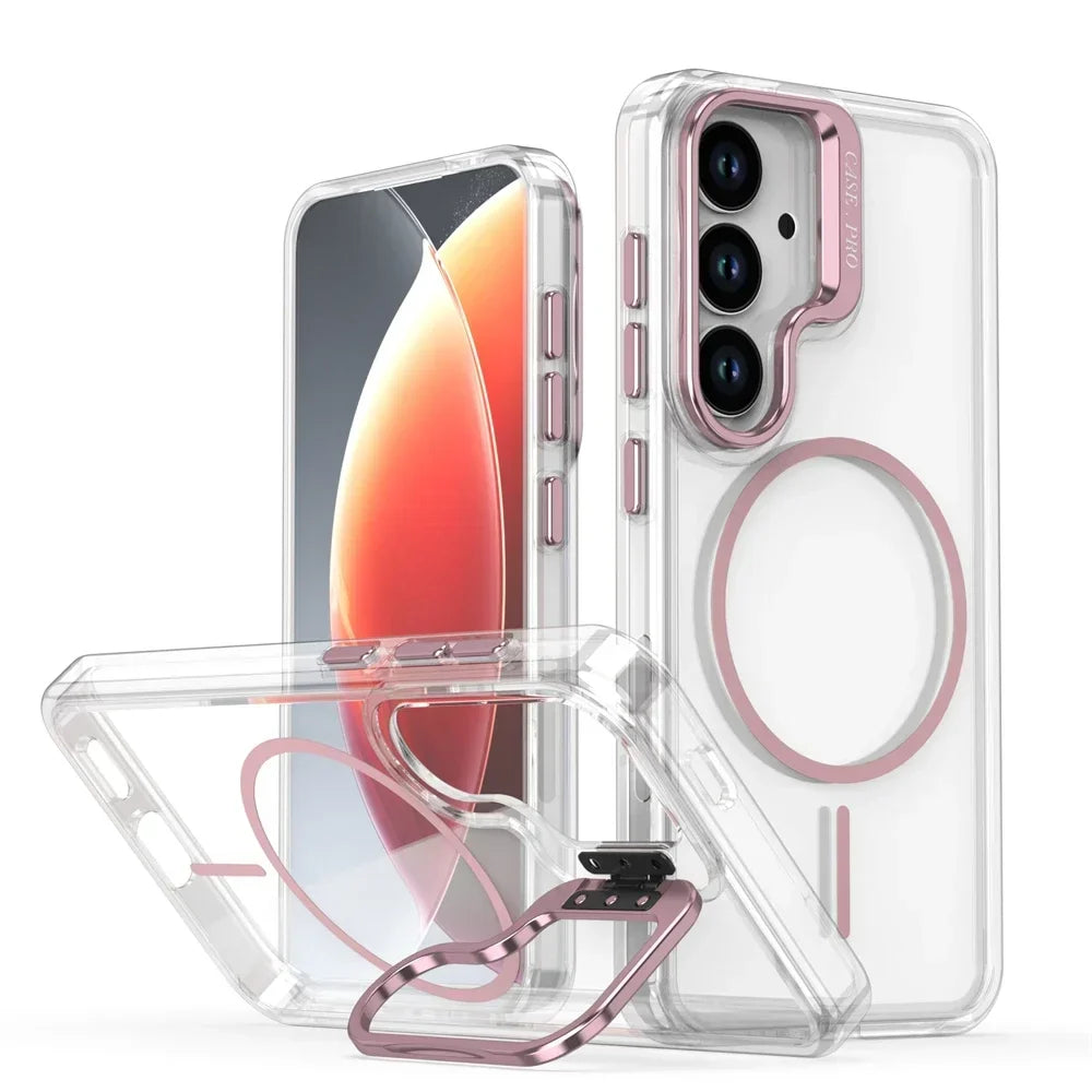 Samsung Galaxy S25 Series Magnetic Clear Case with Lens Stand - view 11