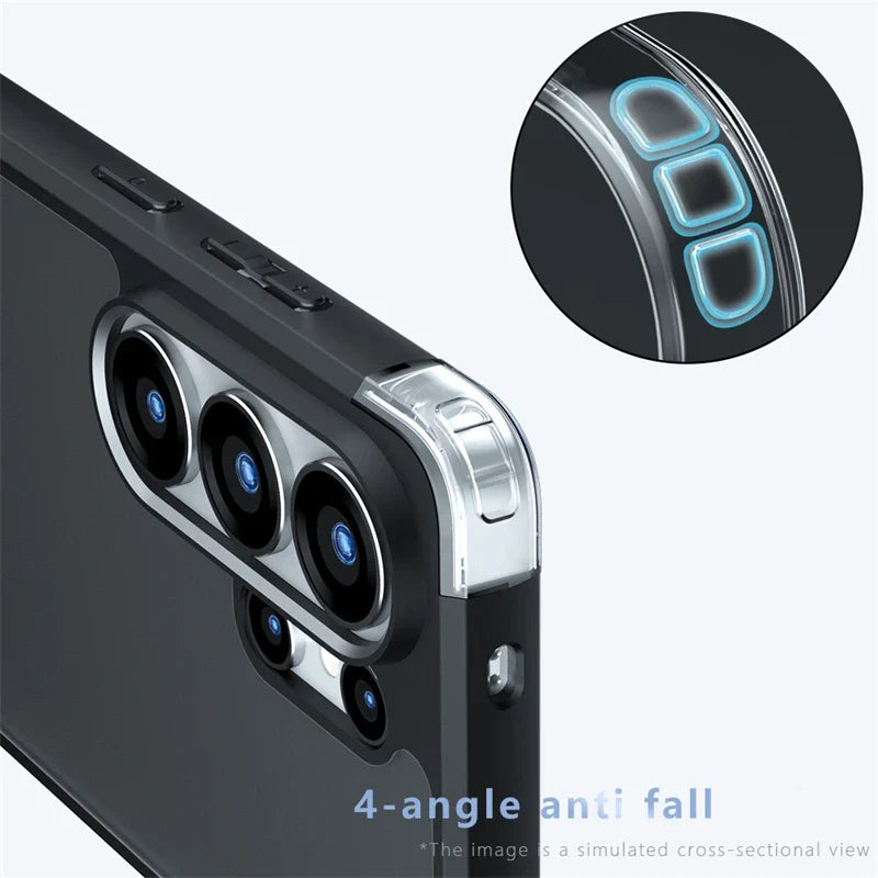 Samsung Galaxy S26 Ultra Luxury Clear Case - close-up detail