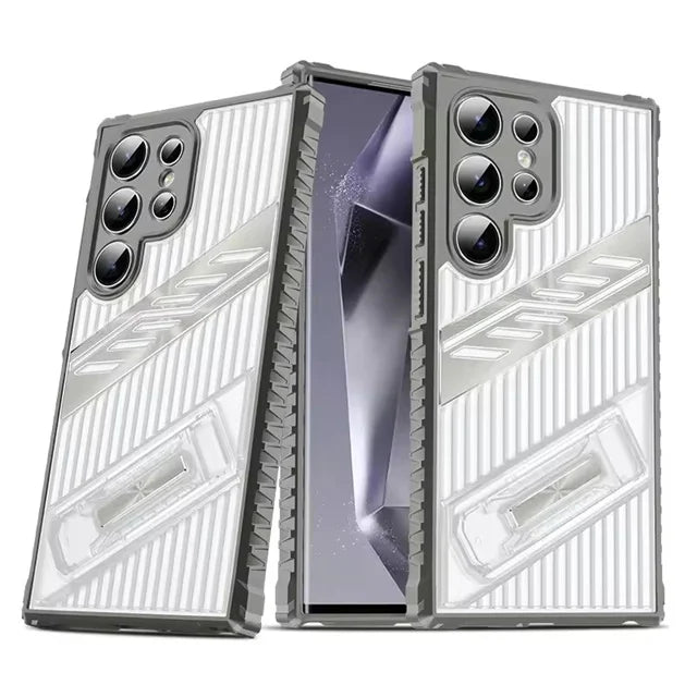 Samsung Galaxy S24 Series Heavy Duty Armor Shockproof Case with Kickstand - view 7