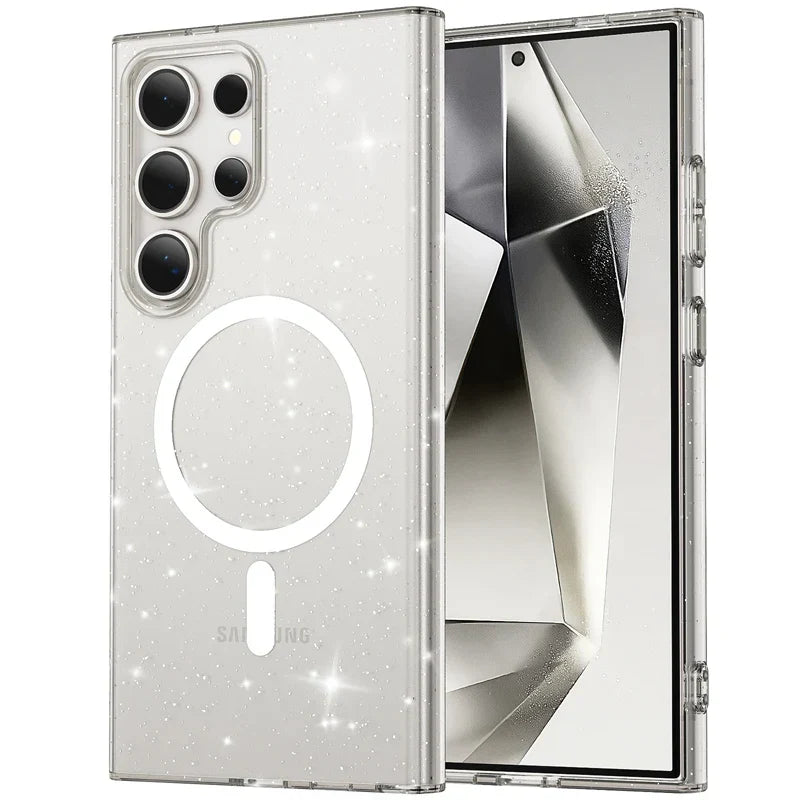Samsung Galaxy S24 Series Shockproof Acrylic Magnetic Case - front view