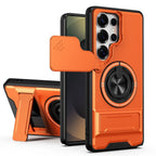 Samsung Galaxy S26 Series Case with Ring Stand and Lens Protector - front view