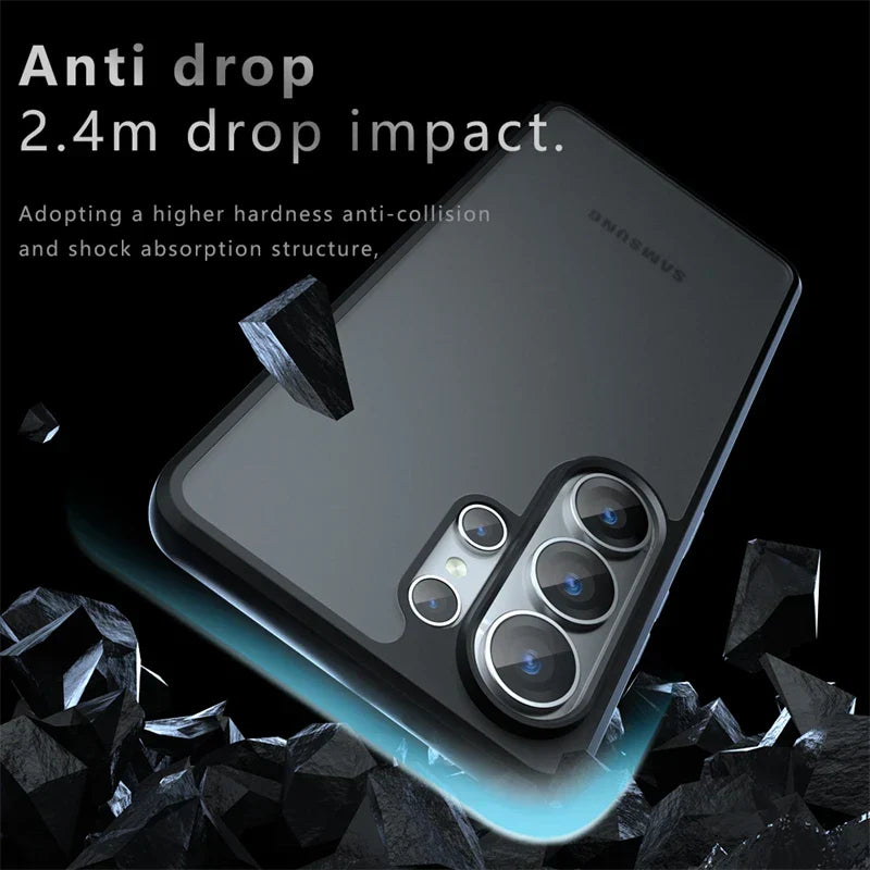 Samsung Galaxy S26 Ultra Luxury Clear Case - on phone
