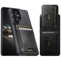 Samsung Galaxy S26 Ultra Leather Wallet Case with Vertical Card Slots - front view