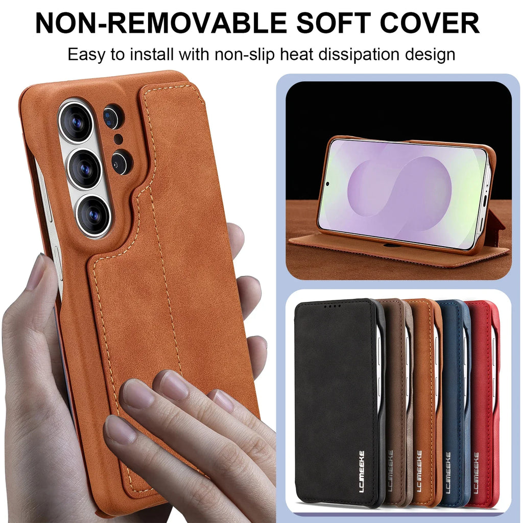 Samsung Galaxy S26 Series Leather Wallet Case with Kickstand - view 7