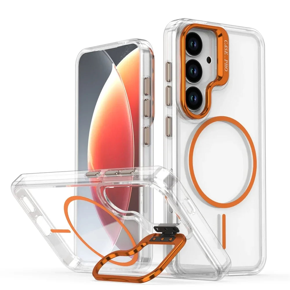 Samsung Galaxy S25 Series Magnetic Clear Case with Lens Stand - view 10