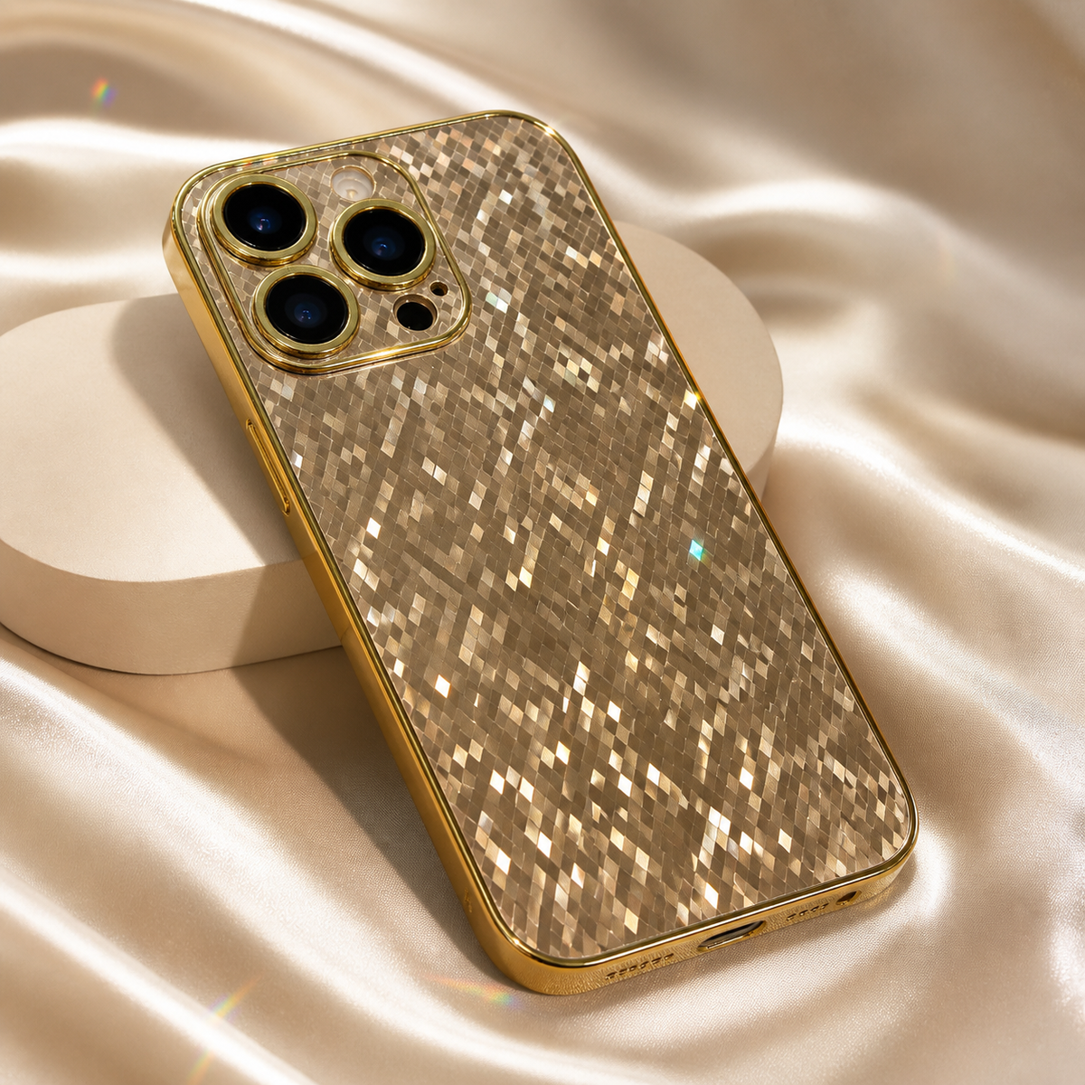 Golden Hour Faceted Mosaic Case for Samsung & iPhone for iPhone & Samsung Galaxy - side angle
